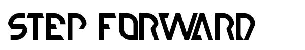 Step Forward font preview